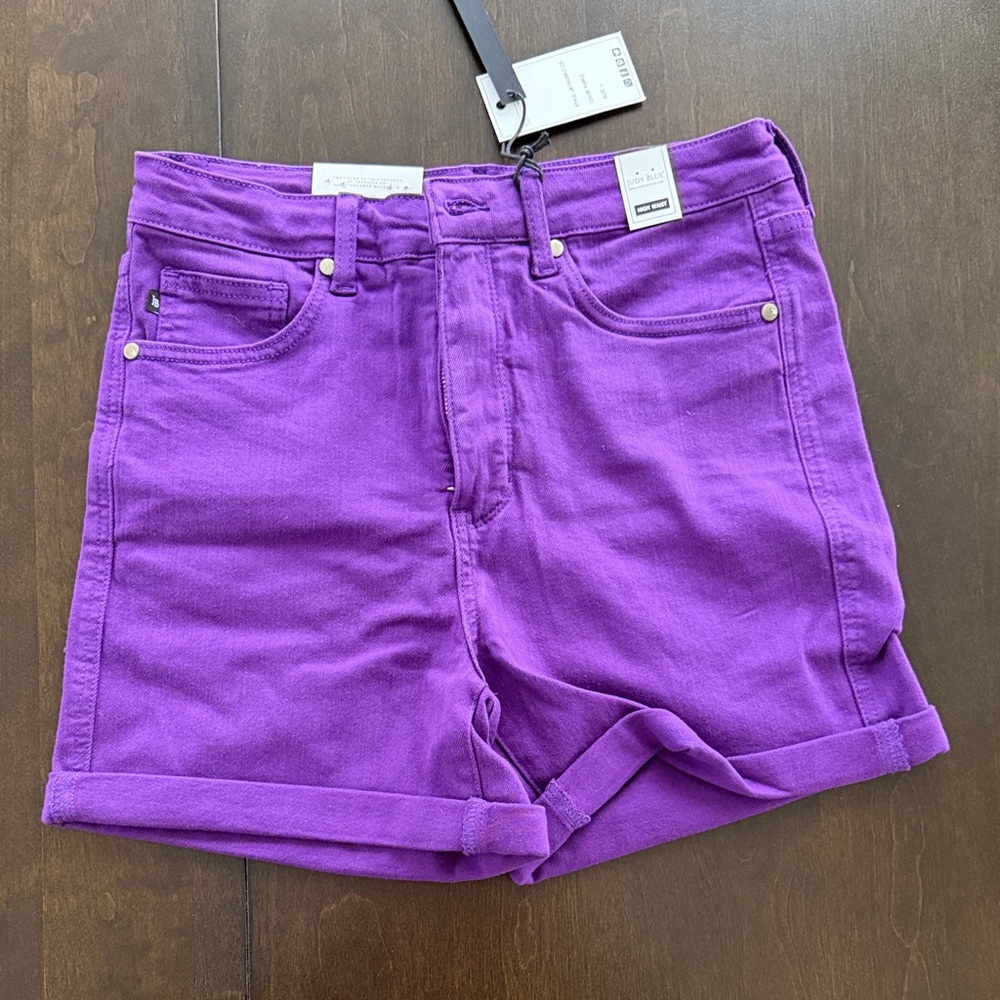 Judy Blue Bold Purple Jean Shorts